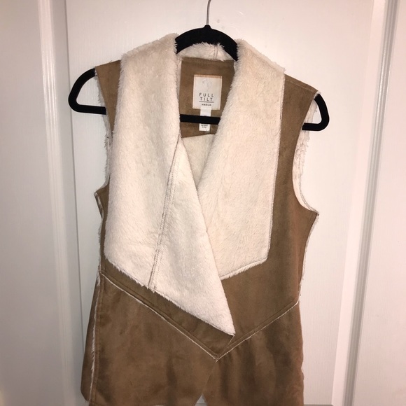 Full Tilt Faux Suede Fur Boho Vest - Picture 4 of 4
